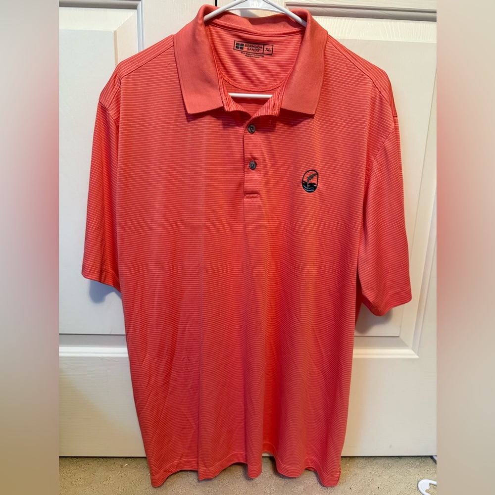 Bermuda Sands Men's Coral Polo Shirt